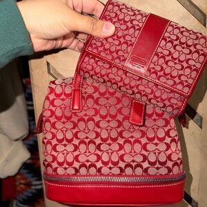Vintage Coach bag and wallet